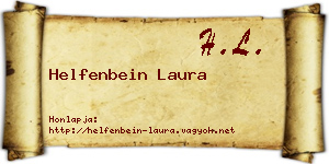 Helfenbein Laura névjegykártya